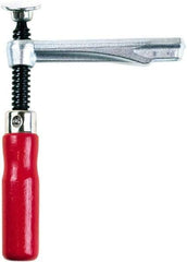 Bessey - 1,450 Lb Clamping Pressure, Steel, Straight Handle, SLV Bar & Pipe Clamping Arm - 4-3/4" Throat Depth - Best Tool & Supply