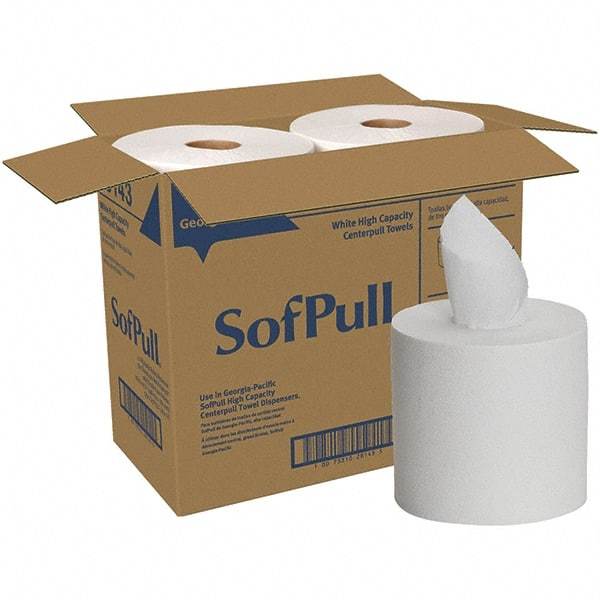 Georgia Pacific - Center Pull Roll of 1 Ply White Paper Towels - 7-3/4" Wide - Best Tool & Supply