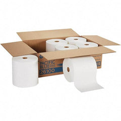 Georgia Pacific - Hard Roll of 1 Ply White Paper Towels - 7-7/8" Wide, 1,000' Roll Length - Best Tool & Supply