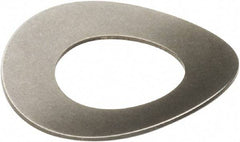 Associated Spring Raymond - 0.216" Bolt, Grade 301 Stainless Steel, Uncoated Curved Disc Spring - 0.081" High, 0.0065" Thick - Best Tool & Supply