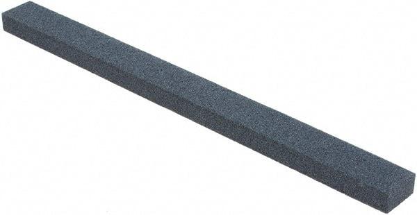 Made in USA - 180 Grit Silicon Carbide Rectangular Polishing Stone - Medium Grade, 1/2" Wide x 6" Long x 1/4" Thick - Best Tool & Supply