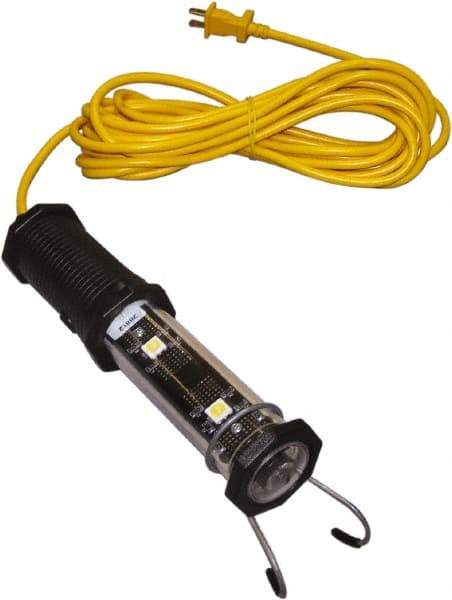 Made in USA - 120 VAC, 4 Watt, Electric, LED Portable Handheld Work Light - 25' Cord, 1 Head - Best Tool & Supply