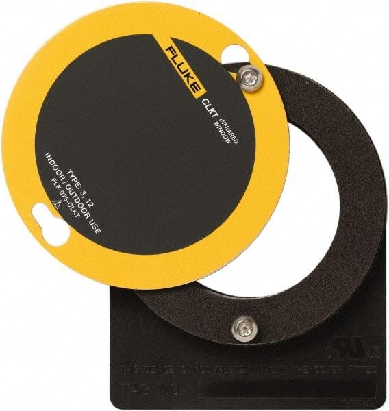 Fluke - 43mm (1.7") Diam, Infrared Viewing Window - 1,452mm (2-1/4") View Area, 2mm (0.08") Thickness, Use with Outdoor & Indoor, Thermal Imagers - Best Tool & Supply