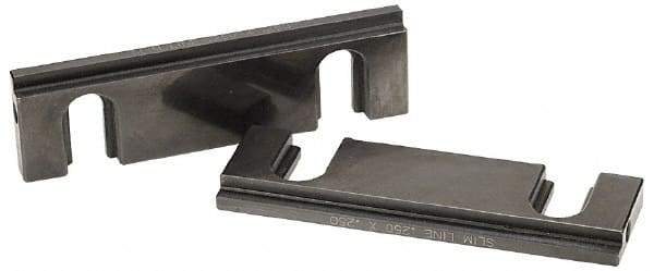 Snap Jaws - 6" Wide x 1-3/4" High x 1/2" Thick, Step Vise Jaw - Steel, Fixed Jaw, Compatible with 6" Vises - Best Tool & Supply