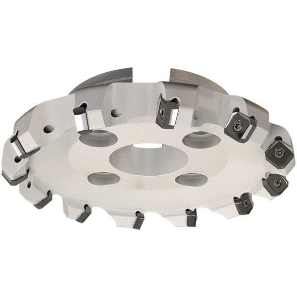 Iscar - 139.8mm Cut Diam, 40mm Arbor Hole, 7.15mm Max Depth of Cut, 45° Indexable Chamfer & Angle Face Mill - 14 Inserts, S845 SX.U 16.. Insert, Right Hand Cut, 14 Flutes, Through Coolant, Series Helido - Best Tool & Supply