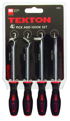 4 Piece - Hose Remover Set - Includes: 4 Hose Removers with long and short; standard and offset hooks - Long pullers are 13" long - Best Tool & Supply