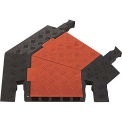 Checkers - On Floor Cable Covers Cover Material: Polyurethane Number of Channels: 5 - Best Tool & Supply