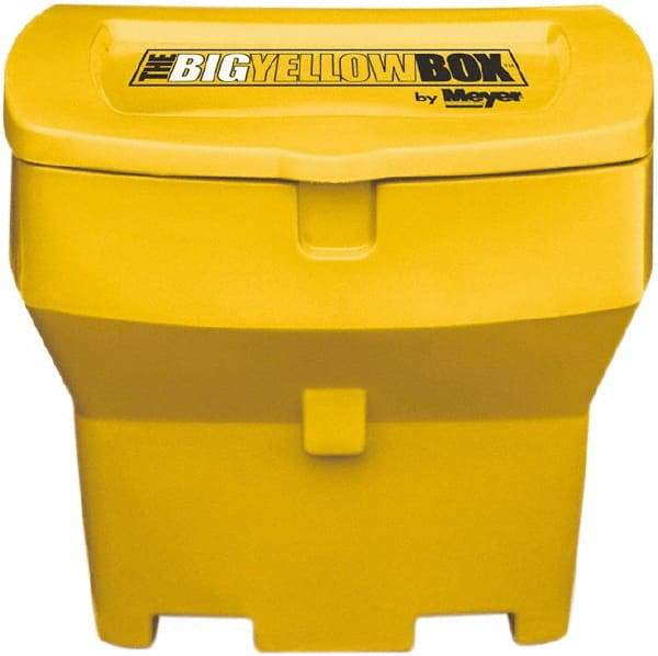 Meyer Products - 600 Lb Load Capacity Yellow Polymer Cargo Box - Stacking, 32" Long x 23" Wide x 20" High, Lid Included - Best Tool & Supply