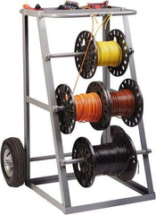 Little Giant - 1,000 Lb Capacity, 36" Wide x 31" Long x 45" High Wire Spool Cart - Steel - Best Tool & Supply