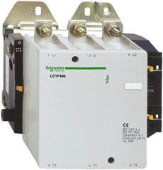 Schneider Electric - 3 Pole, 125 Coil VDC, 400 Amp at 440 VAC, Nonreversible IEC Contactor - Bureau Veritas, CCC, CSA, DNV, EN/IEC 60947-1, EN/IEC 60947-4-1, GL, JEM 1038, LROS, RINA, RMRoS, RoHS Compliant, UL Listed - Best Tool & Supply