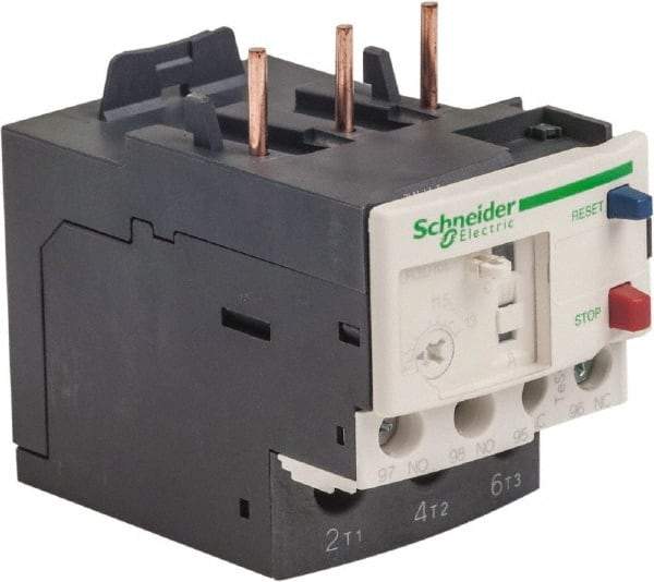 Schneider Electric - 3 Pole, NEMA Size 0-1, 9 to 13 Amp, 690 VAC, Thermal NEMA Overload Relay - Trip Class 20, For Use with LC1D12, LC1D18, LC1D25, LC1D32 and LC1D38 - Best Tool & Supply