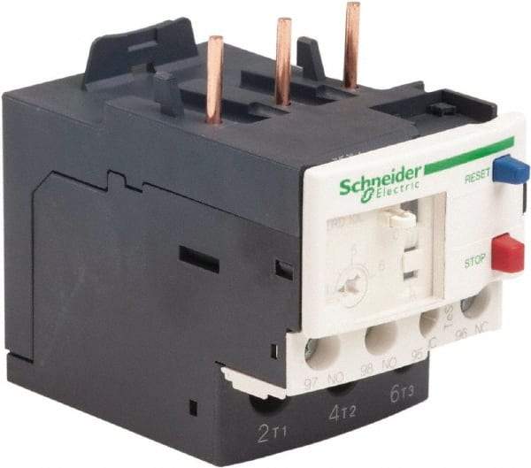 Schneider Electric - 3 Pole, NEMA Size 00-1, 4 to 6 Amp, 690 VAC, Thermal NEMA Overload Relay - Trip Class 20, For Use with LC1D09, LC1D12, LC1D18, LC1D25, LC1D32 and LC1D38 - Best Tool & Supply