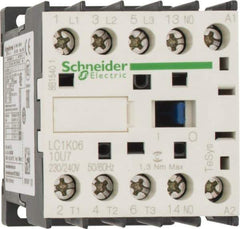 Schneider Electric - 3 Pole, 230 to 240 Coil VAC at 50/60 Hz, 6 Amp at 440 VAC, Nonreversible IEC Contactor - BS 5424, CSA, IEC 60947, NF C 63-110, RoHS Compliant, UL Listed, VDE 0660 - Best Tool & Supply