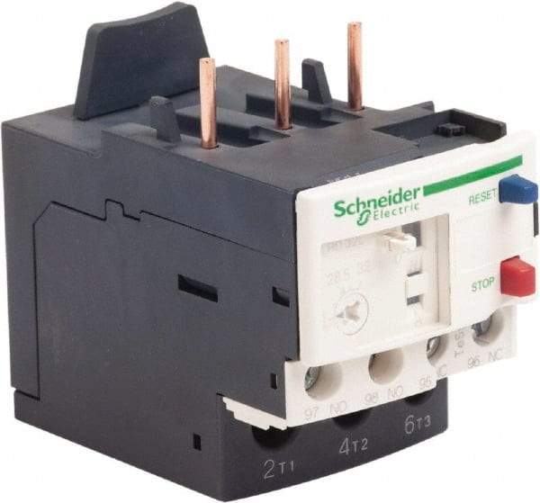 Schneider Electric - 3 Pole, NEMA Size 1, 23 to 32 Amp, 690 VAC, Thermal NEMA Overload Relay - Trip Class 20, For Use with LC1D25, LC1D32 and LC1D38 - Best Tool & Supply