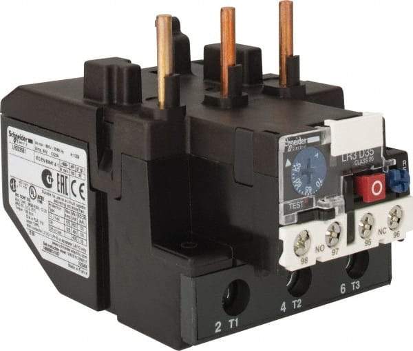 Schneider Electric - 55 to 70 Amp, 690 VAC, Thermal IEC Overload Relay - Trip Class 20, For Use with LC1D80 and LC1D95 - Best Tool & Supply