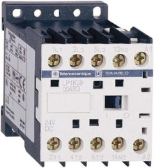 Schneider Electric - 4 Pole, 12 Coil VDC, 16 Amp at 690 VAC and 20 Amp at 440 VAC, Nonreversible IEC Contactor - BS 5424, CSA, IEC 60947, NF C 63-110, RoHS Compliant, UL Listed, VDE 0660 - Best Tool & Supply