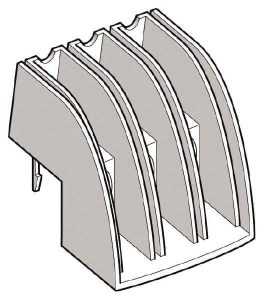 Schneider Electric - Starter Phase Barrier - For Use with LU2B12, LU2B120, LU2B32, LU2B320, LUALB1, LUB, TeSys U - Best Tool & Supply