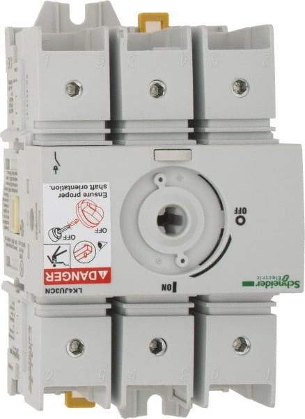 Schneider Electric - 600VAC at 50/60 Hz, 3 Pole, Nonfused Cam & Disconnect Switch - 3.13 Inch Wide x x 4.92 Inch High x x 2.52 Inch Deep - Best Tool & Supply