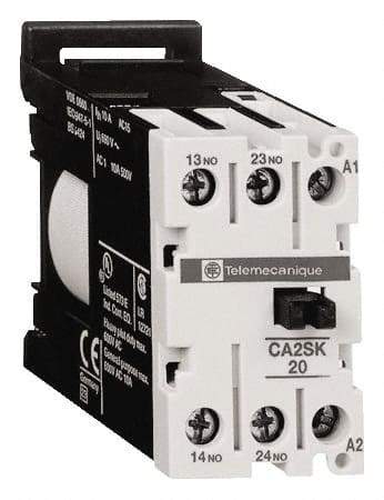 Schneider Electric - 2NO, 480 VAC at 50/60 Hz Control Relay - DIN Rail Mount - Best Tool & Supply