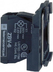 Schneider Electric - 230-240 V Red Lens LED Indicating Light - Screw Clamp Connector, Vibration Resistant - Best Tool & Supply