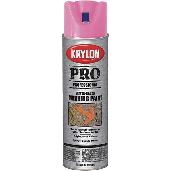 Krylon - 15 fl oz Red/Orange Marking Paint - Water Base Formula - Best Tool & Supply