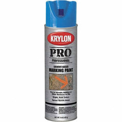 Krylon - 15 fl oz Blue Marking Paint - Solvent Base Formula - Best Tool & Supply