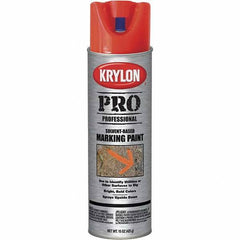 Krylon - 15 fl oz Red/Orange Marking Paint - Solvent Base Formula - Best Tool & Supply