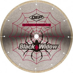 QEP - 10" Diam, 5/8" Arbor Hole Diam, Wet & Dry Cut Saw Blade - Diamond-Tipped, Smooth Action, Standard Round Arbor - Best Tool & Supply