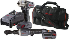 Ingersoll-Rand - 20 Volt Cordless Tool Combination Kit - Includes 3/8" Ratchet & 3/8" Square Drive Impact Wrench, Lithium-Ion Battery Included - Best Tool & Supply