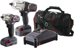 Ingersoll-Rand - 20 Volt Cordless Tool Combination Kit - Includes 1/2" Impact Wrench & 1/2" Drill/Driver, Lithium-Ion Battery Included - Best Tool & Supply