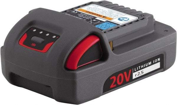 Ingersoll-Rand - 20 Volt Lithium-Ion Power Tool Battery - 2.5 Ahr Capacity, 1-1/4 hr Charge Time, Series IQV - Best Tool & Supply