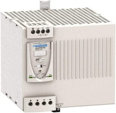 Schneider Electric - 480 Watt, 20 Amp, 100 to 120 VAC, 200 to 240 VAC Input, 24 VDC Output, DIN Rail Power Supply - Screw Connection, 165mm Wide x 155mm Deep x 143mm High, 88-100% Efficiency, Green LED Output, Red LED Output - Best Tool & Supply