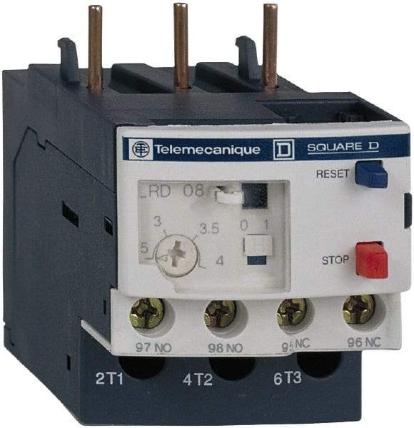 Schneider Electric - 9 to 13 Amp, 690 VAC, Thermal IEC Overload Relay - Trip Class 10A, For Use with LC1D12 and LC1D38 - Best Tool & Supply