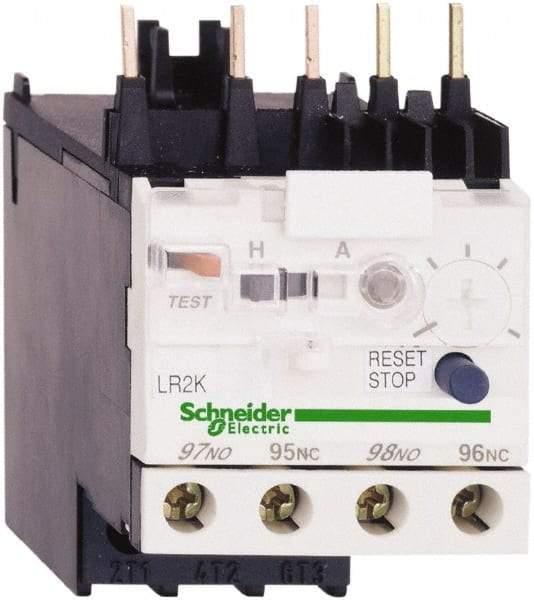 Schneider Electric - 0.11 to 0.16 Amp, 250 VDC, 690 Volt and 690 VAC, Thermal IEC Overload Relay - Trip Class 10A, For Use with LC1K, LC7K, LP1K and LP4K - Best Tool & Supply