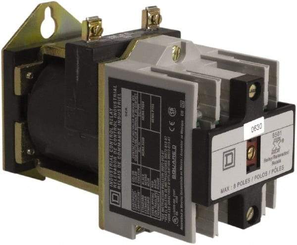 Square D - 4NO, 600 VAC Control Relay - Panel Mount - Best Tool & Supply