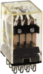 Square D - Electromechanical Plug-in General Purpose Relay - 5 Amp at 240 VAC, 4PDT, 24 VDC - Best Tool & Supply