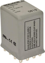 Square D - Electromechanical Plug-in General Purpose Relay - 5 Amp at 240 VAC, 4PDT, 24 VAC at 50/60 Hz - Best Tool & Supply