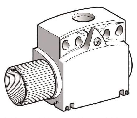 Telemecanique Sensors - 3-1/2 Inch Long, Plastic Body, Limit Switch Body - For Use with ZCE01, ZCE02, ZCE05, ZCE06, ZCE07, ZCE08, ZCE10, ZCE11, ZCE13, ZCE14, ZCE21, ZCE24, ZCE27, ZCE28, ZCE29, ZCE62, ZCE63, ZCE64, ZCE65, ZCE66, ZCE67, ZCEH0, ZCEH2 - Best Tool & Supply