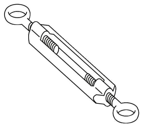 Telemecanique Sensors - 1.6 Inch Long, Limit Switch Turnbuckle - For Use with XY2C - Best Tool & Supply