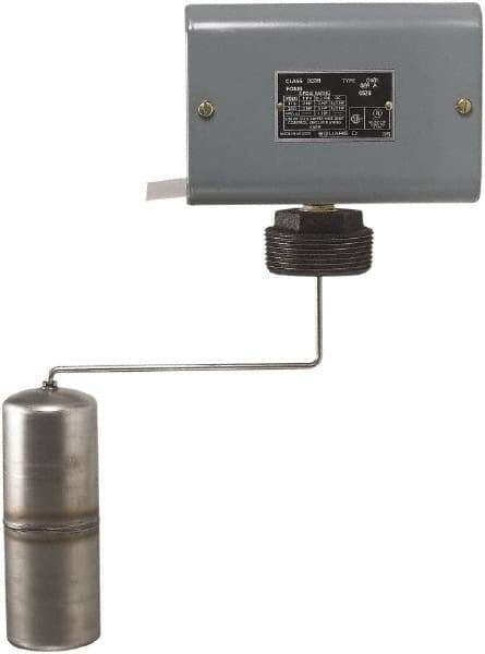 Square D - 1 NEMA Rated, DPST-DB, Float Switch Pressure and Level Switch - 575 VAC, Line-Load-Load-Line Terminal - Best Tool & Supply