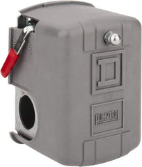 Square D - 1 and 3R NEMA Rated, 70 to 150 psi, Electromechanical Pressure and Level Switch - Fixed Pressure, 575 VAC, L1-T1, L2-T2 Terminal, For Use with Square D Pumptrol - Best Tool & Supply