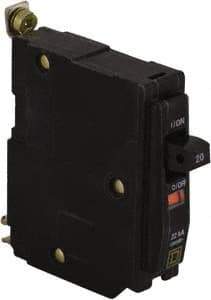 Square D - 15 Amp, 240 VAC, 1 Pole, Bolt On Miniature Circuit Breaker - 14-8 AWG - Best Tool & Supply