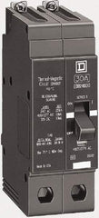 Square D - 40 Amp, 480Y/277 V, 2 Pole, Bolt On Miniature Circuit Breaker - 18 kA Breaking Capacity, 12, 14 AWG - Best Tool & Supply