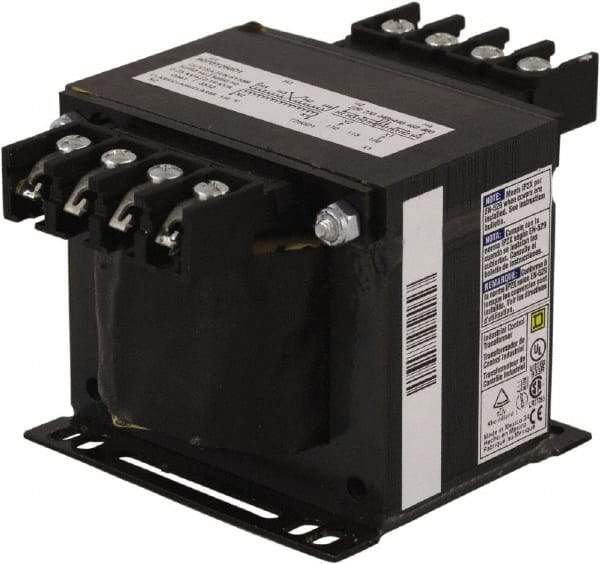 Square D - 250 VA, Top Mount Fuse Block Control Transformer - 50/60 Hz, 5.3 Inch Deep x 3.21 Inch High - Best Tool & Supply