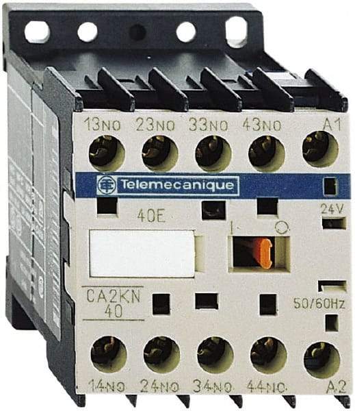 Schneider Electric - 4NO, 230-240 VAC at 50/60 Hz Control Relay - 17 V - Best Tool & Supply