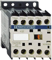 Schneider Electric - 4NO, 480 VAC at 50/60 Hz Control Relay - 17 V - Best Tool & Supply