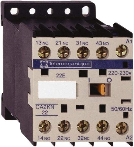 Schneider Electric - 4NO, 120 VAC at 50/60 Hz Control Relay - 17 V - Best Tool & Supply