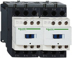 Schneider Electric - 3 Pole, 24 Coil VDC, 18 Amp at 440 VAC, Reversible IEC Contactor - 1 Phase hp: 1 at 115 VAC, 3 at 230/240 VAC, 3 Phase hp: 10 at 460/480 VAC, 15 at 575/600 VAC, 5 at 200/208 VAC, 5 at 230/240 VAC - Best Tool & Supply