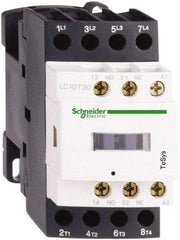 Schneider Electric - 4 Pole, 24 Coil VAC at 50/60 Hz, 32 Amp at 440 VAC, Nonreversible IEC Contactor - Bureau Veritas, CCC, CSA, CSA C22.2 No. 14, DNV, EN/IEC 60947-4-1, EN/IEC 60947-5-1, GL, GOST, LROS, RINA, UL 508, UL Listed - Best Tool & Supply