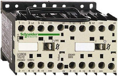 Schneider Electric - 3 Pole, 24 Coil VAC at 50/60 Hz, 6 Amp at 440 VAC, Reversible IEC Contactor - BS 5424, CSA, IEC 60947, NF C 63-110, RoHS Compliant, UL Listed, VDE 0660 - Best Tool & Supply